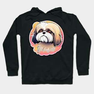 Shih Tzu Dog Illustration Hoodie